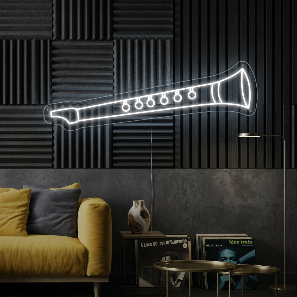 "Flauto" Insegna al neon