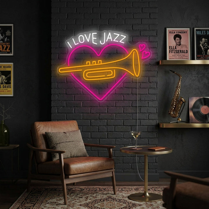 "Musica Jazz" Insegna al neon