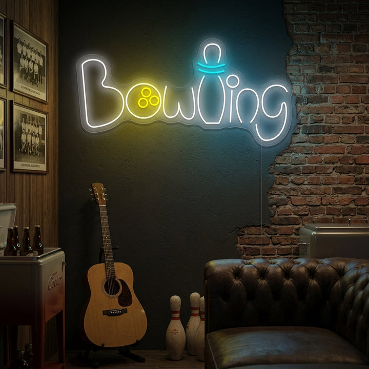 "Bowling" Insegna al neon