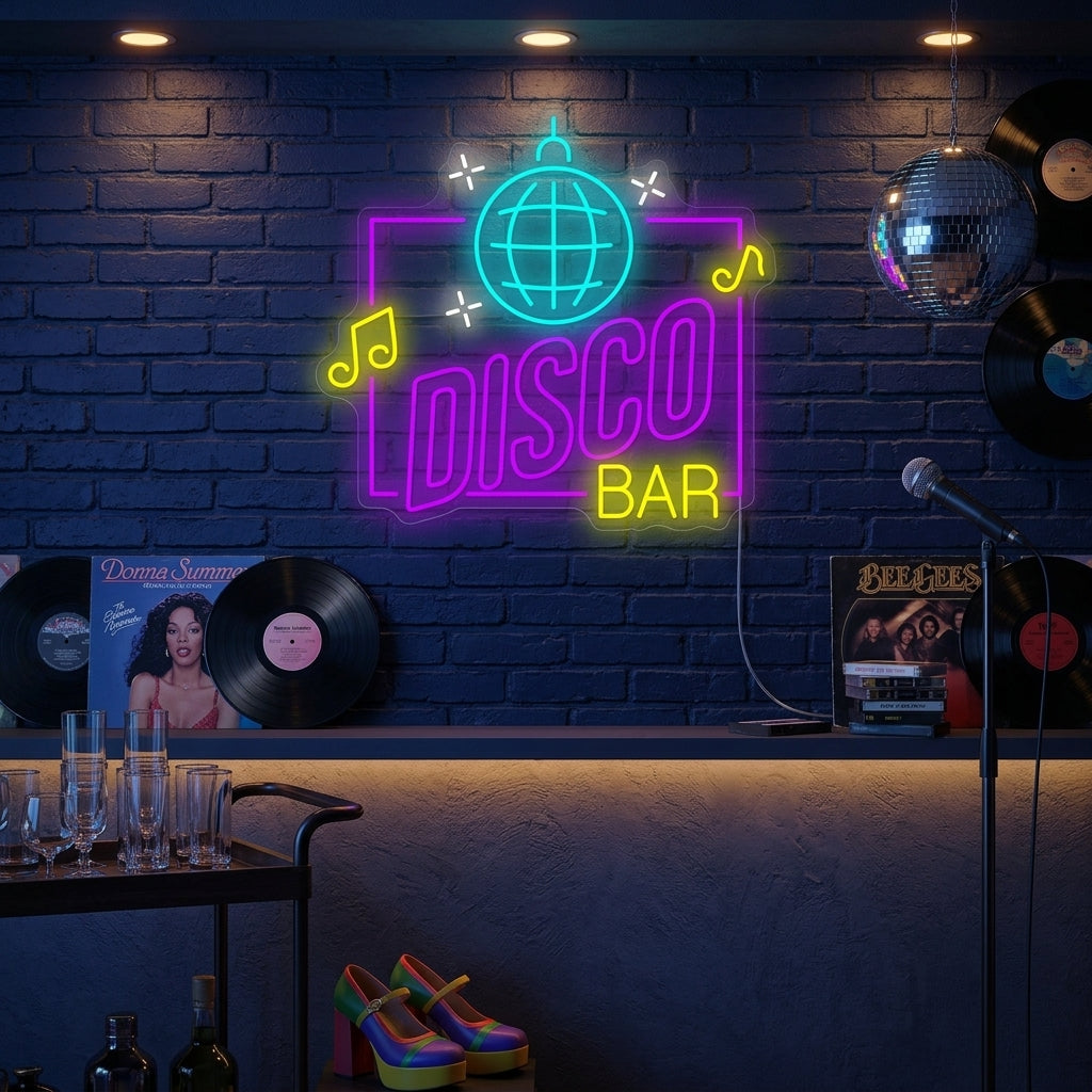 "Disco Bar" Insegna al neon