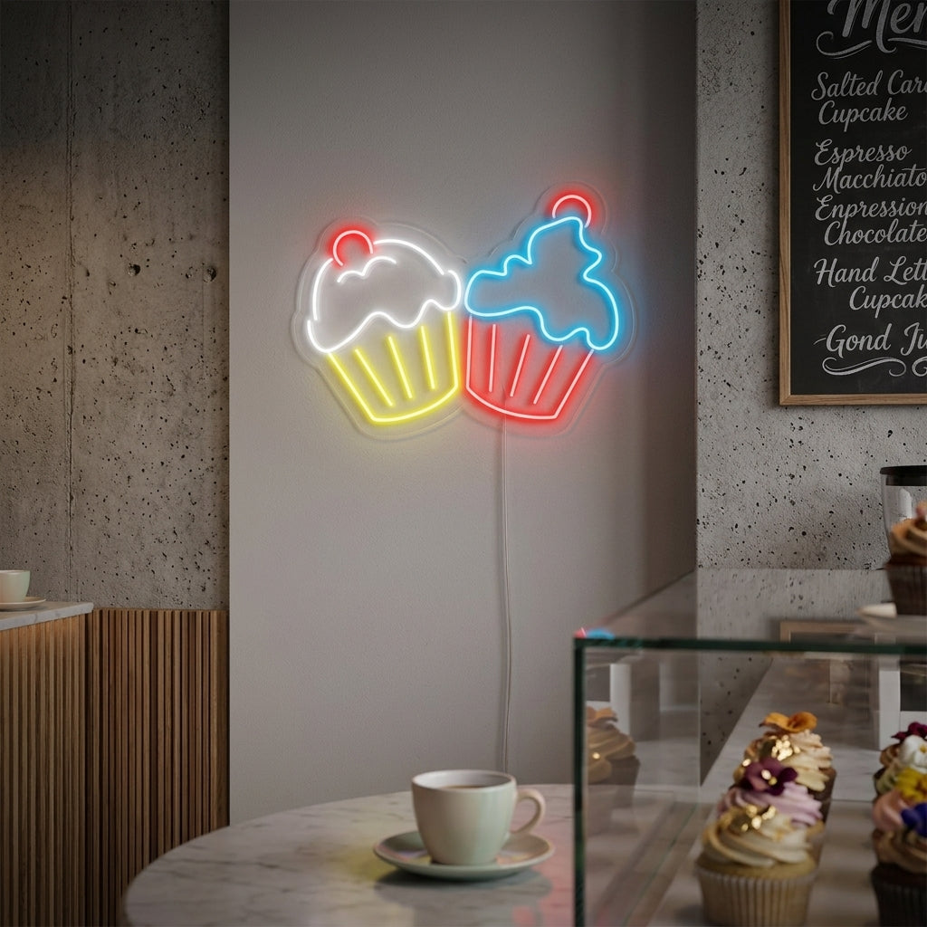 "Cupcakes" Insegna al neon
