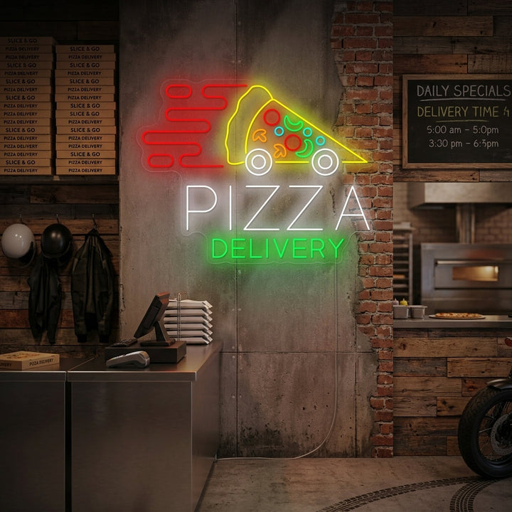 "Pizza Delivery" Insegna al neon