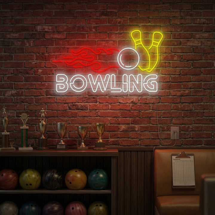 "Bowling" Insegna al neon