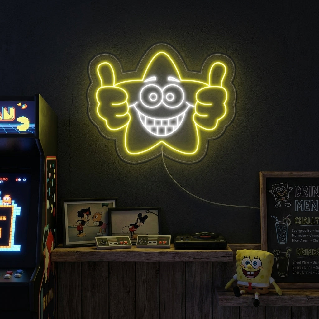 "Ottimo Lavoro, Stella" Insegna al neon