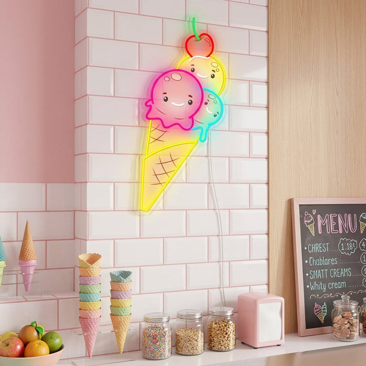 "Gelato carino" Insegna al neon
