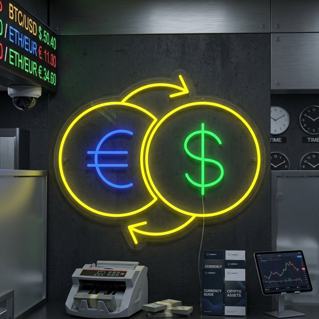 "Scambio Di Denaro" Insegna al neon