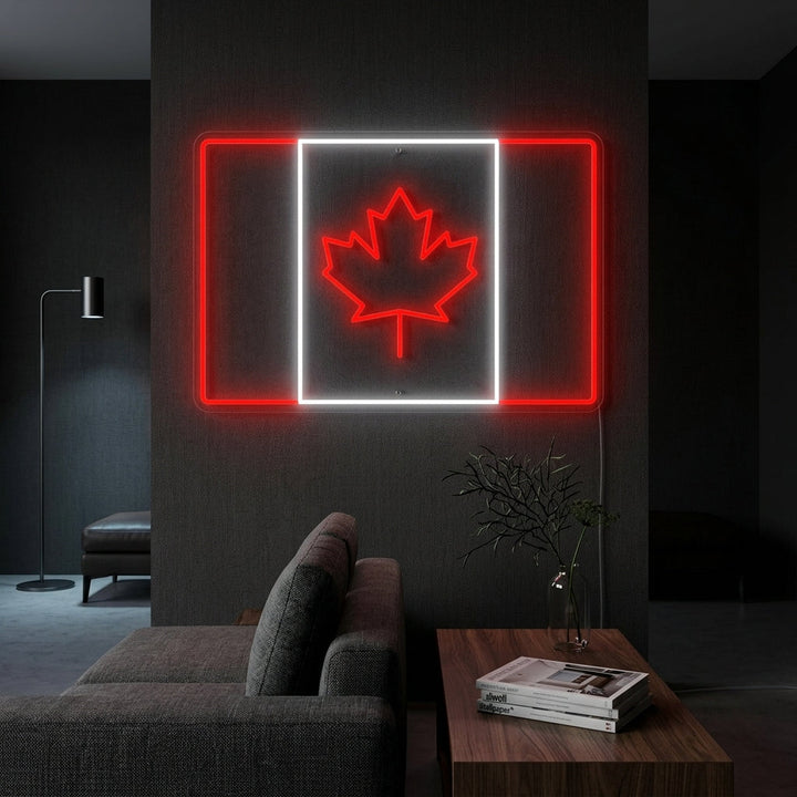 "Bandiera Del Canada" Insegna al neon