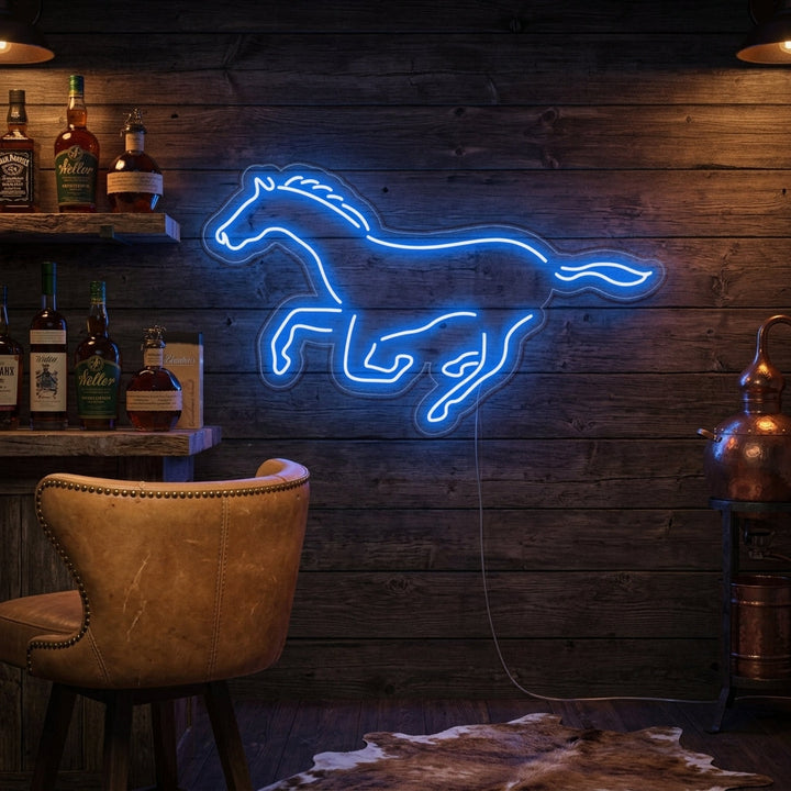 "Cavallo, Cavallo In Corsa" Insegna al neon