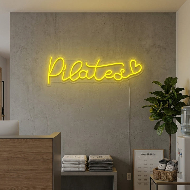 "Pilates Hjerte" Insegna al neon