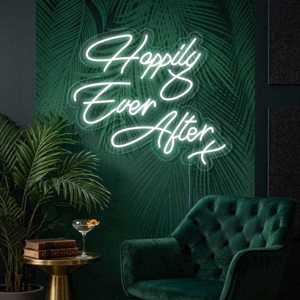 "Happy Ever After" Insegna al neon