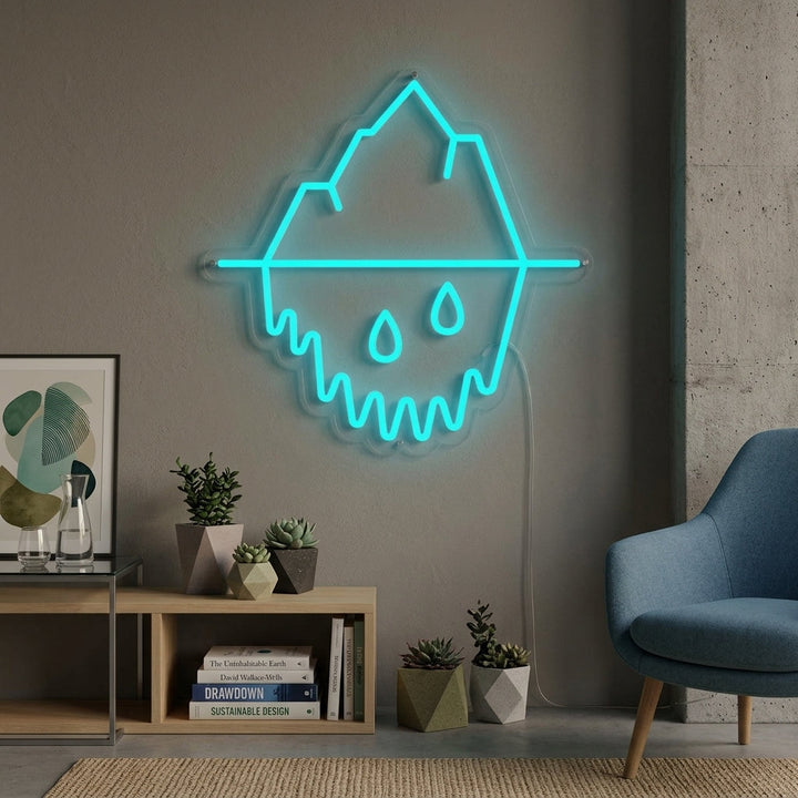"Iceberg Che Gocciola" Insegna al neon
