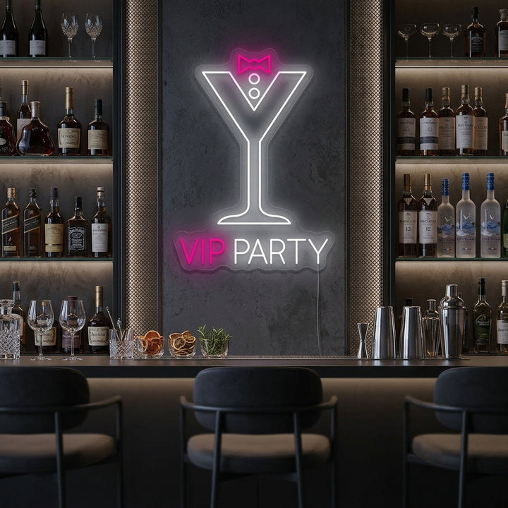 "Vip Party" Insegna al neon