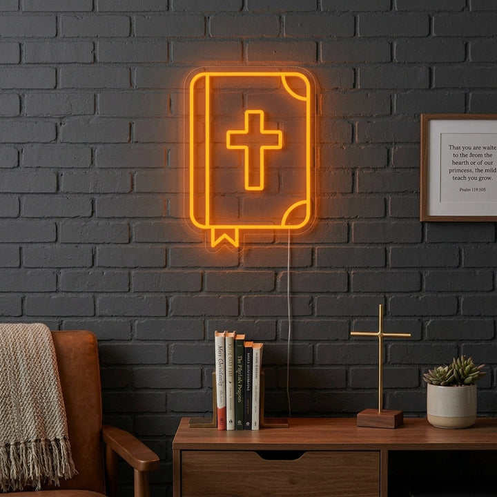 "Bibbia Cristiana" Insegna al neon