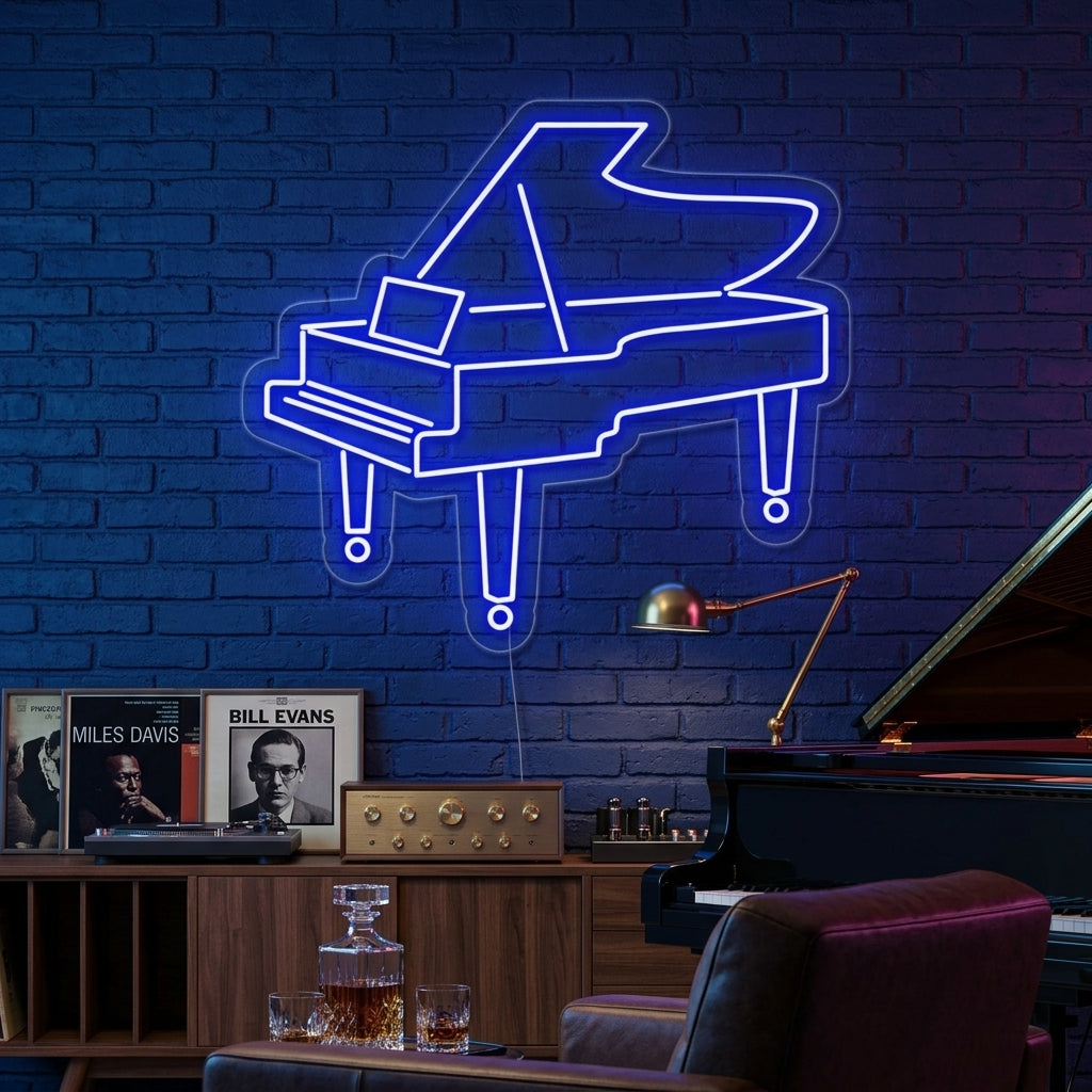"Pianoforte A Coda" Insegna al neon