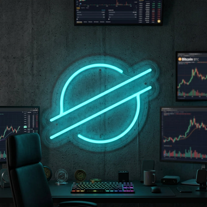 "Logo Stellar Xlm" Insegna al neon