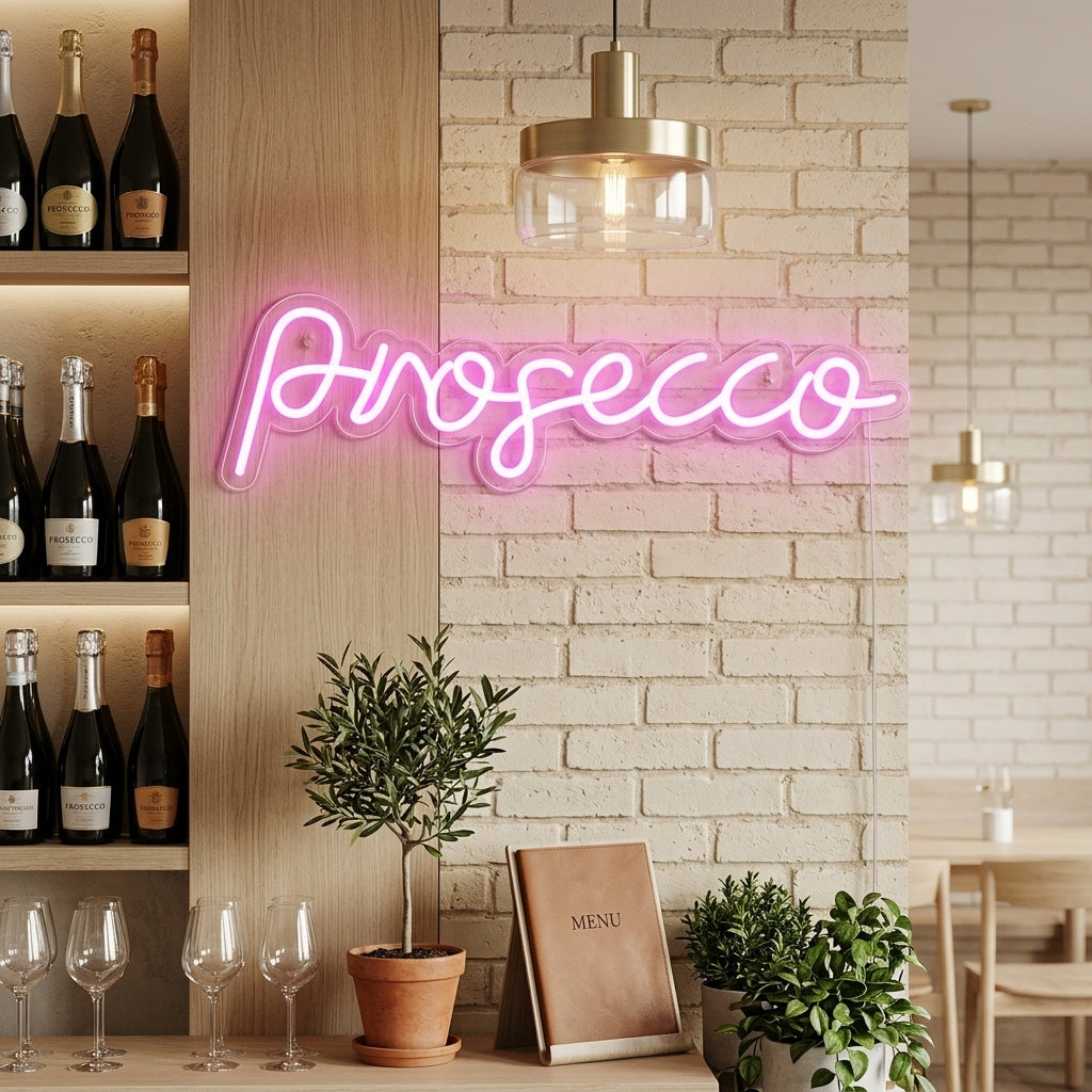 "Prosecco Bar" Insegna al neon