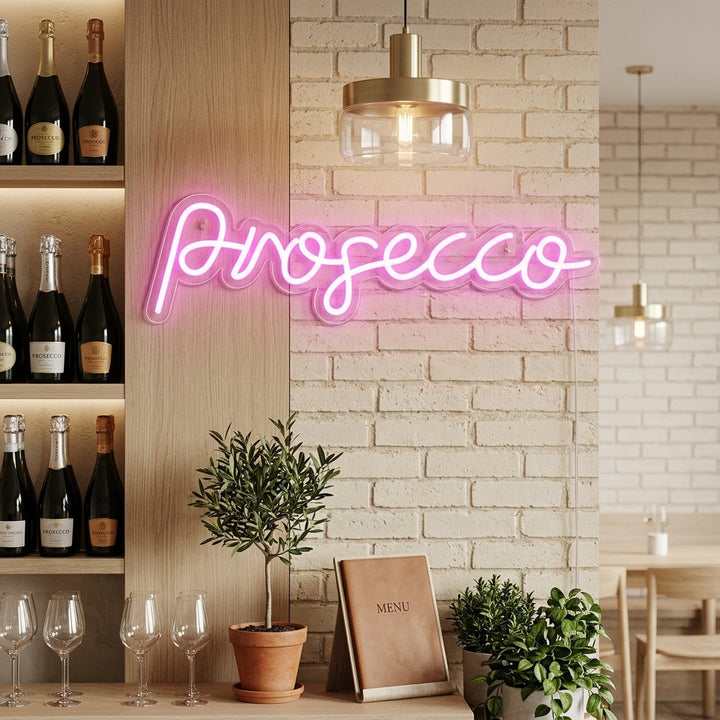 "Prosecco Bar" Insegna al neon