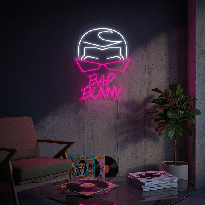"Bad Bunny Cantante E Rapper" Insegna al neon