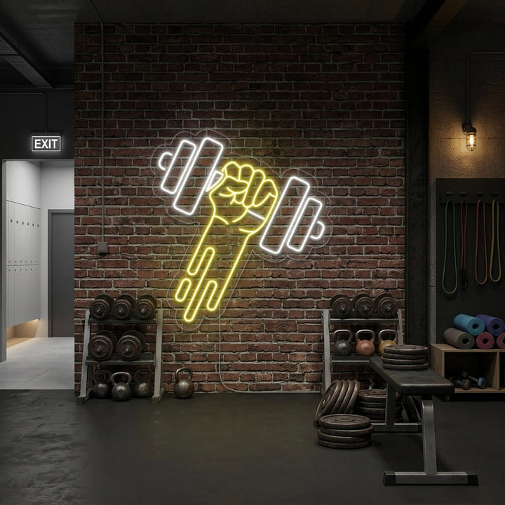 "Pesi Palestra" Insegna al neon
