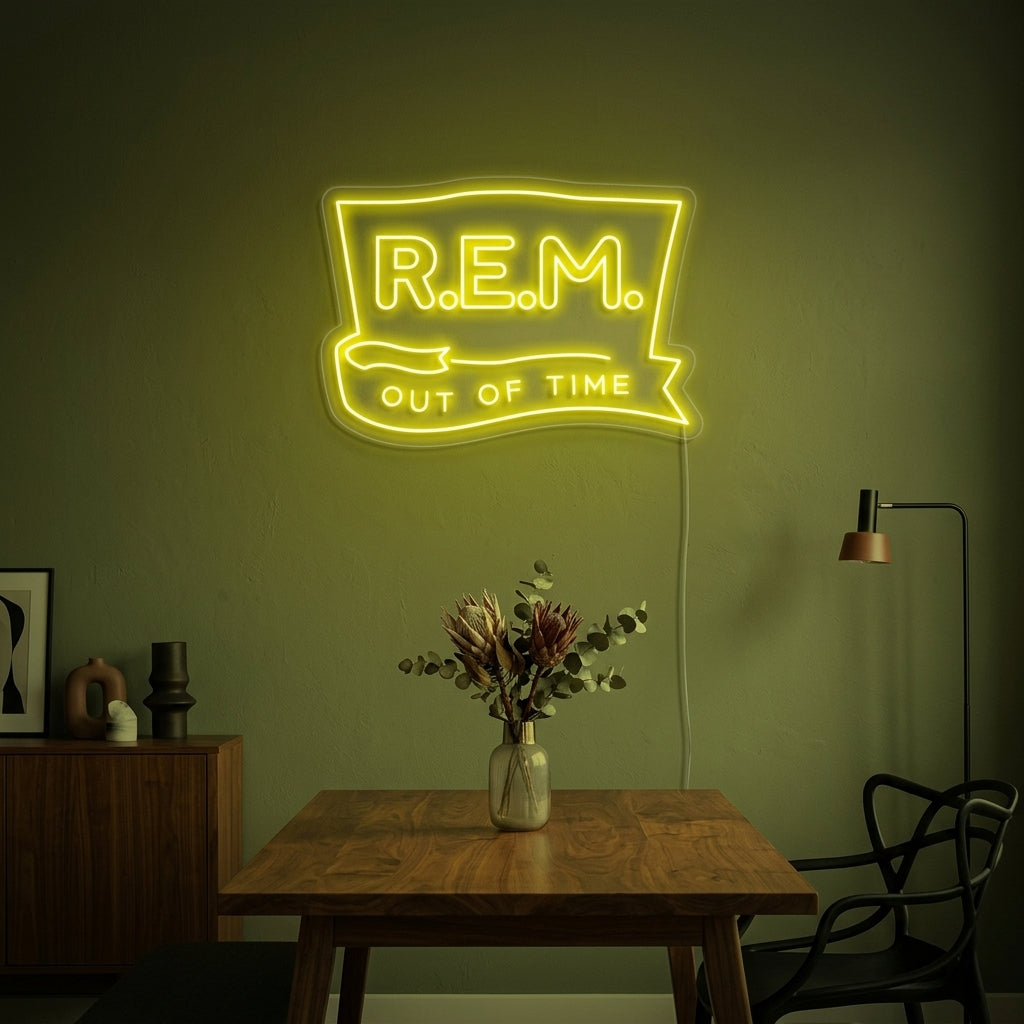 "R-E-M" Insegna al neon