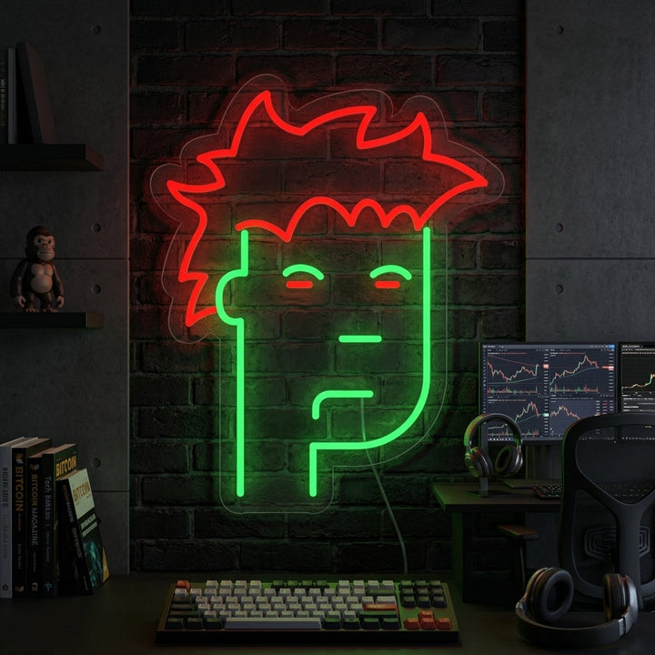 "Scimmia NTD" Insegna al neon