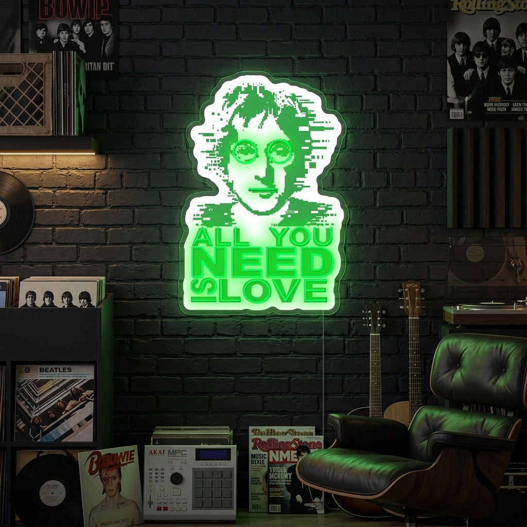 "All You Need Is Love" Insegna al neon