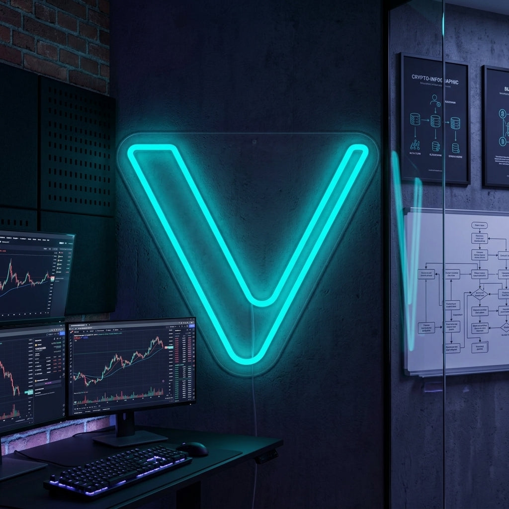 "Logo Vet Vechain" Insegna al neon