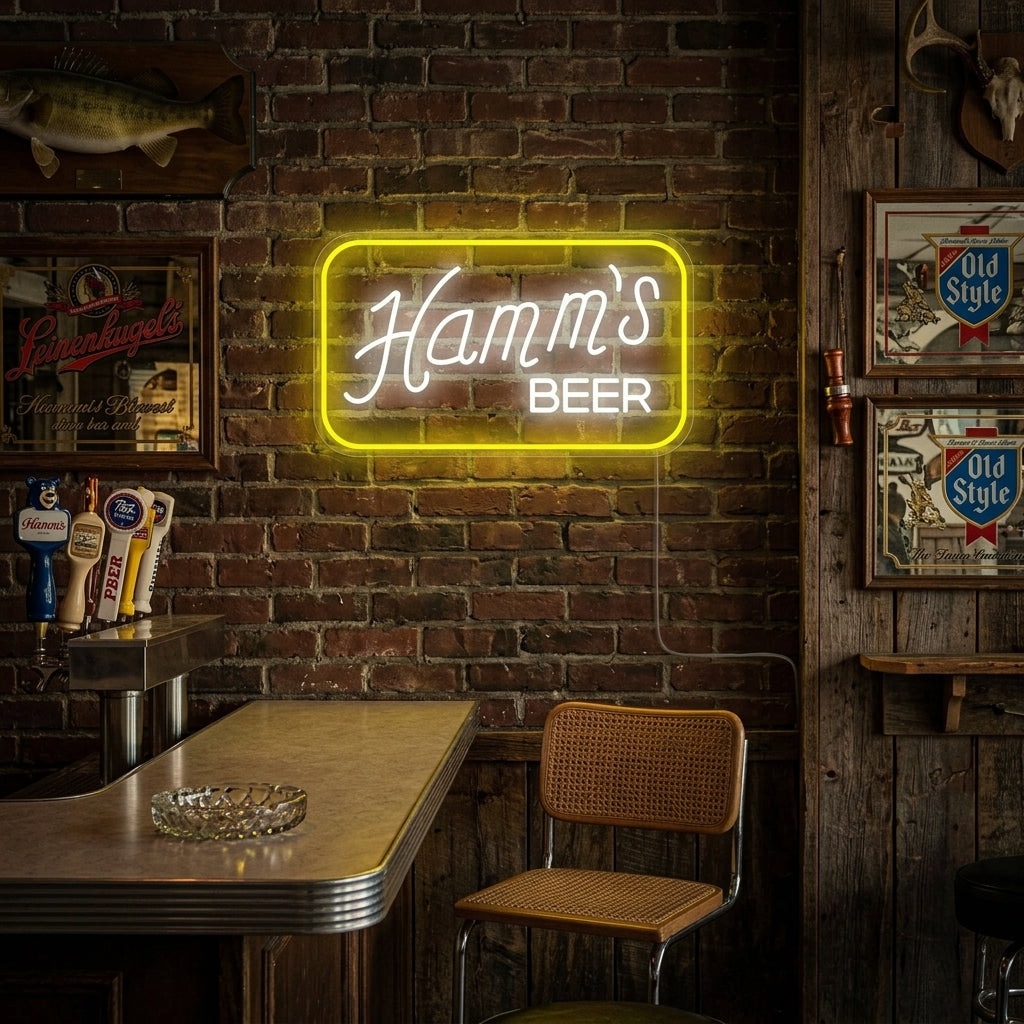 "Bar Hamms" Insegna al neon