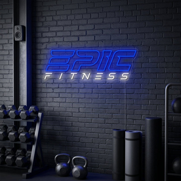 "Epic Fitness" Insegna al neon