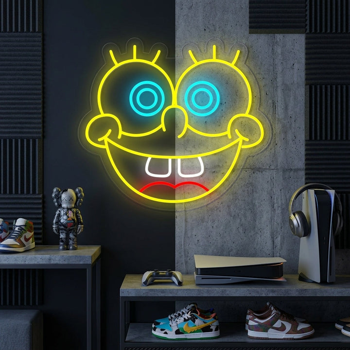 "Cartone Animato Bob" Insegna al neon
