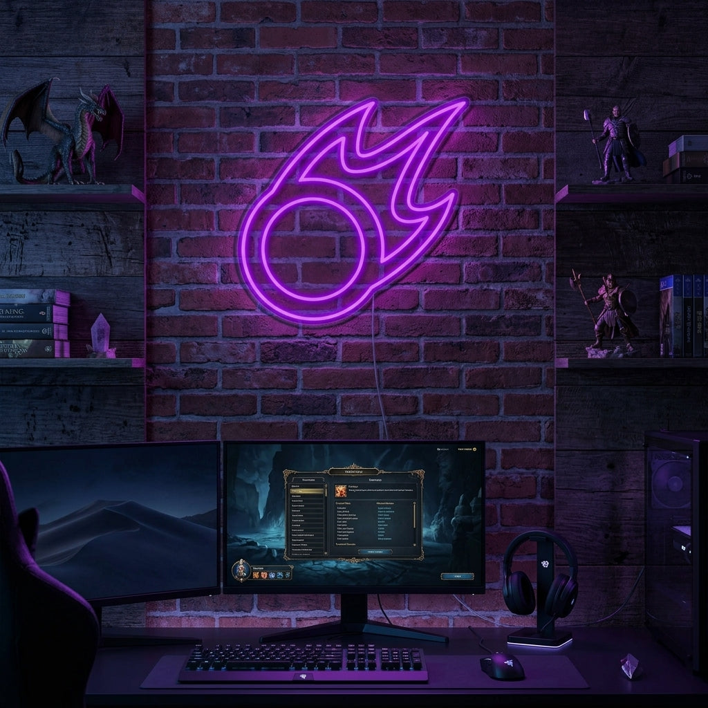"FF XIV" Insegna al neon
