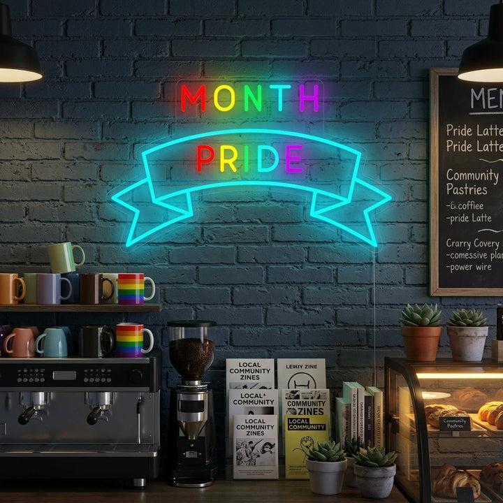 "LGBT Month Pride" Insegna al neon