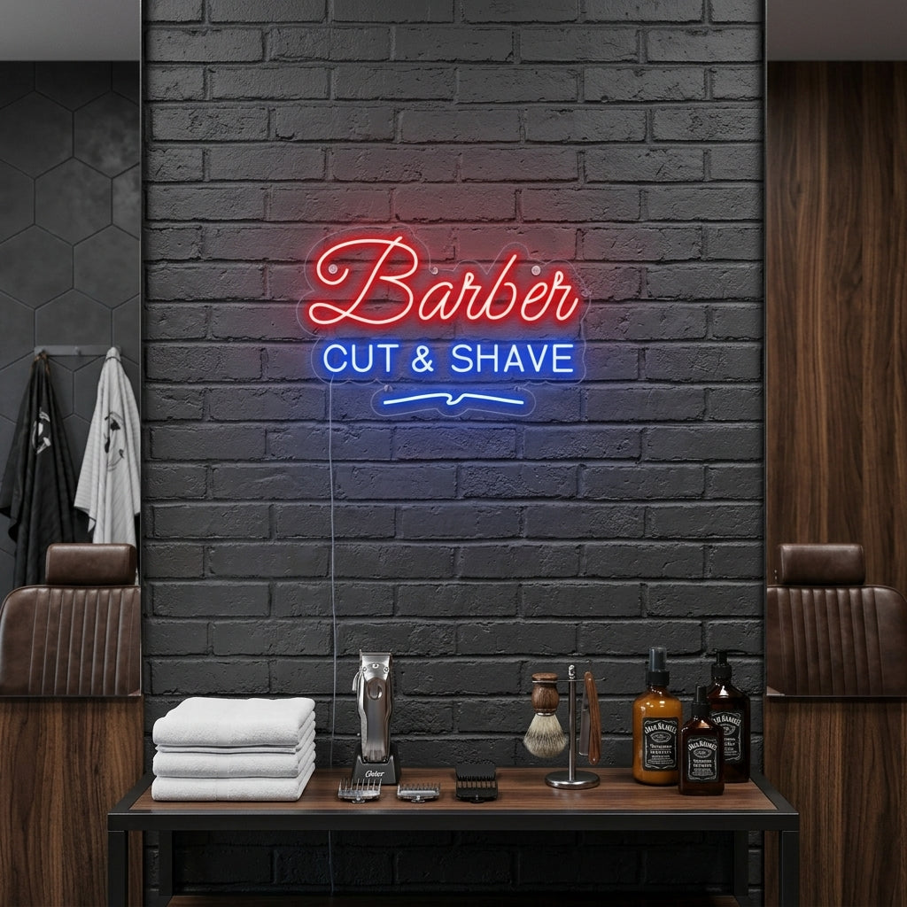 "BARBER Shop" Insegna al neon