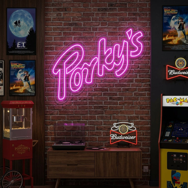 "Porky" Insegna al neon