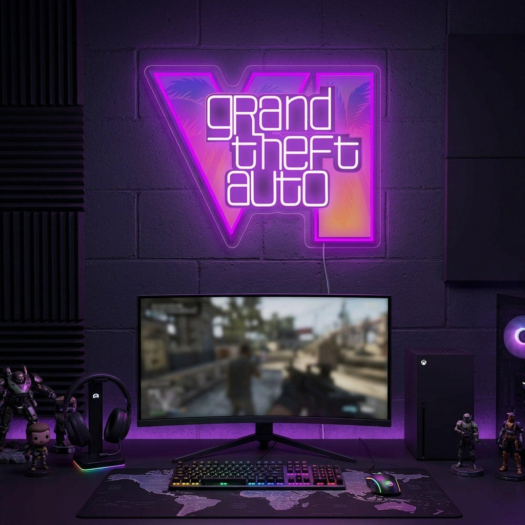 "Grand Theft Auto" Insegna al neon