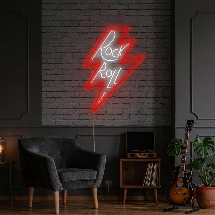 "Rock Roll" Insegna al neon