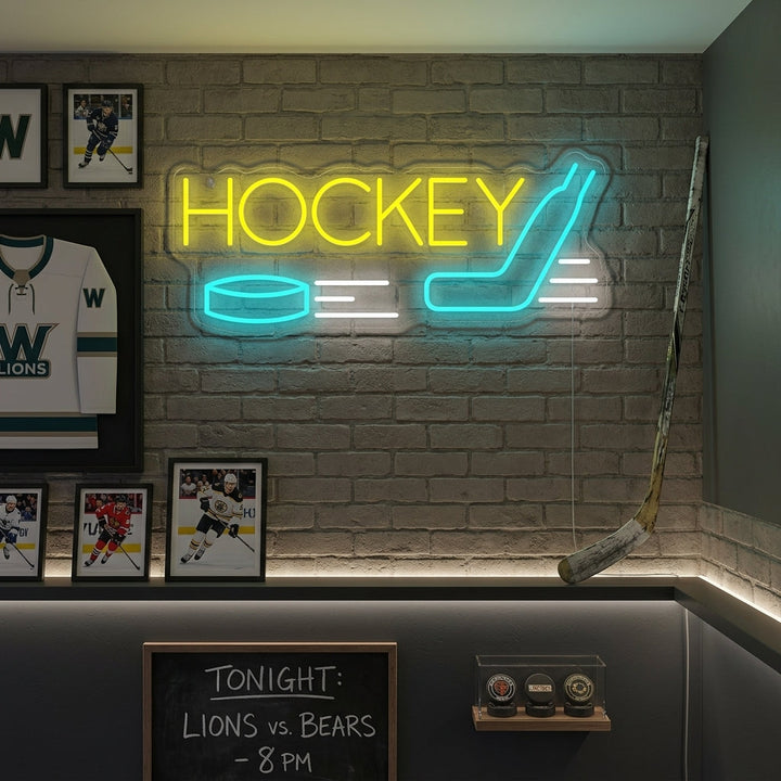"Hockey" Insegna al neon