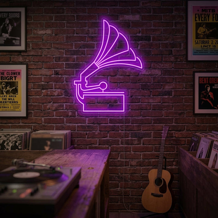 "Grammofono" Insegna al neon