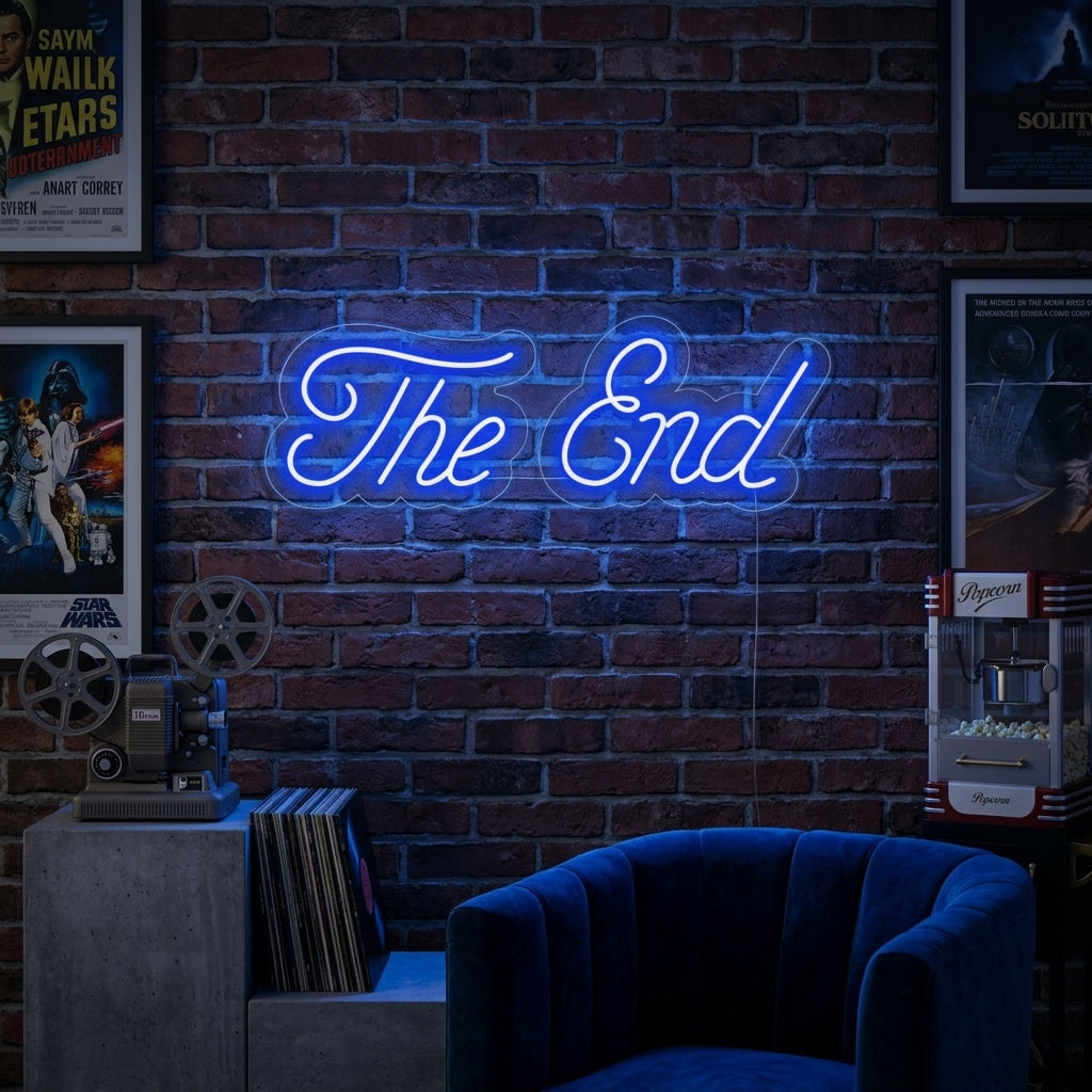 "The End" Insegna al neon