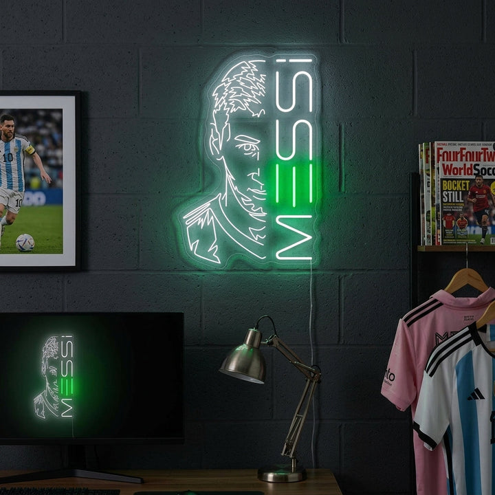 "Messi" Insegna al neon