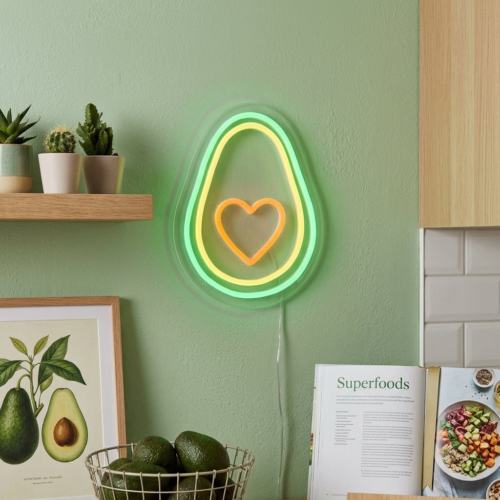 "Cuore Di Avocado" Insegna al neon