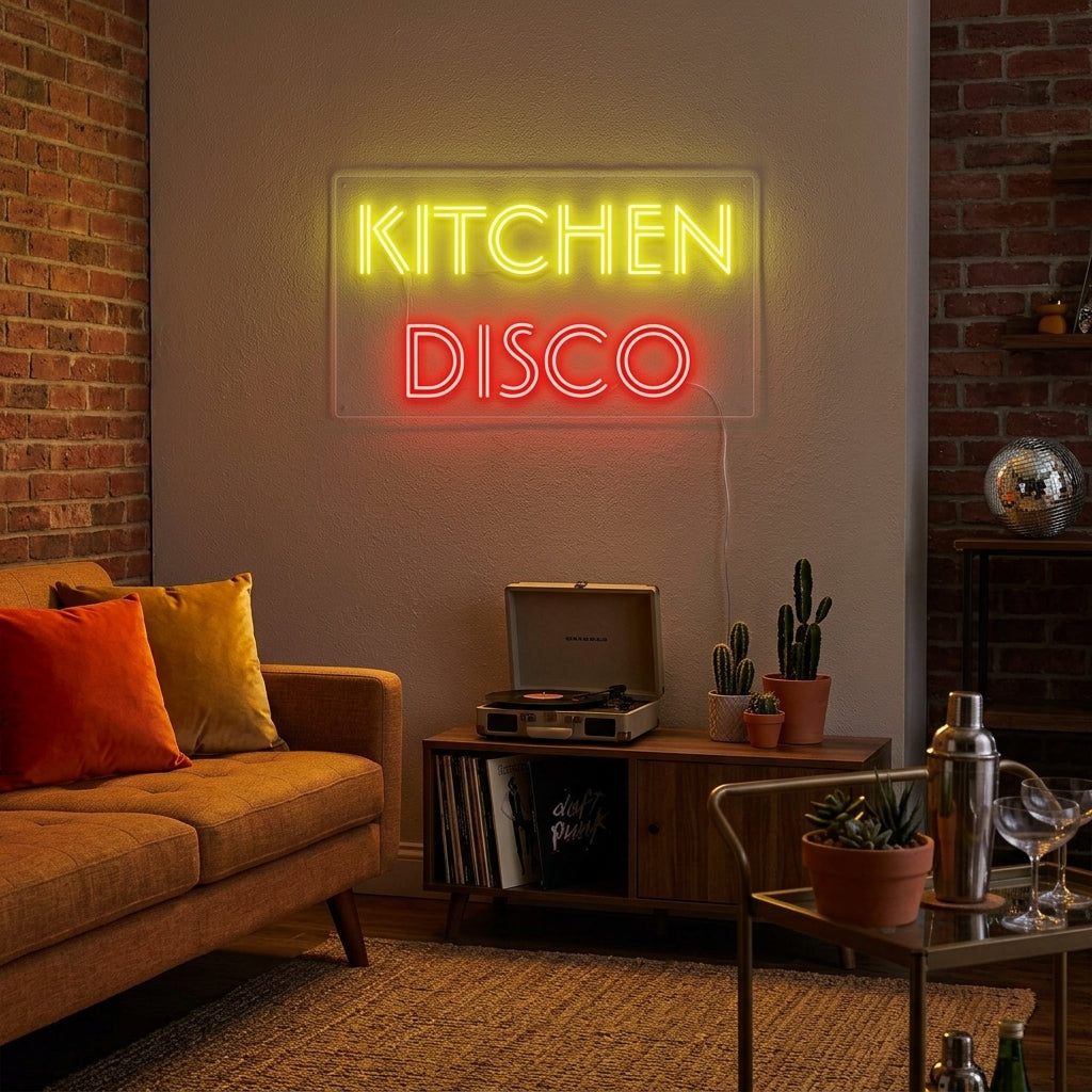 "Kitchen DISCO" Insegna al neon