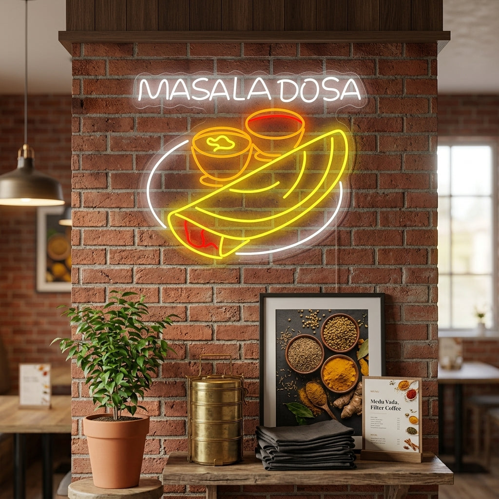"Masala Dosa" Insegna al neon