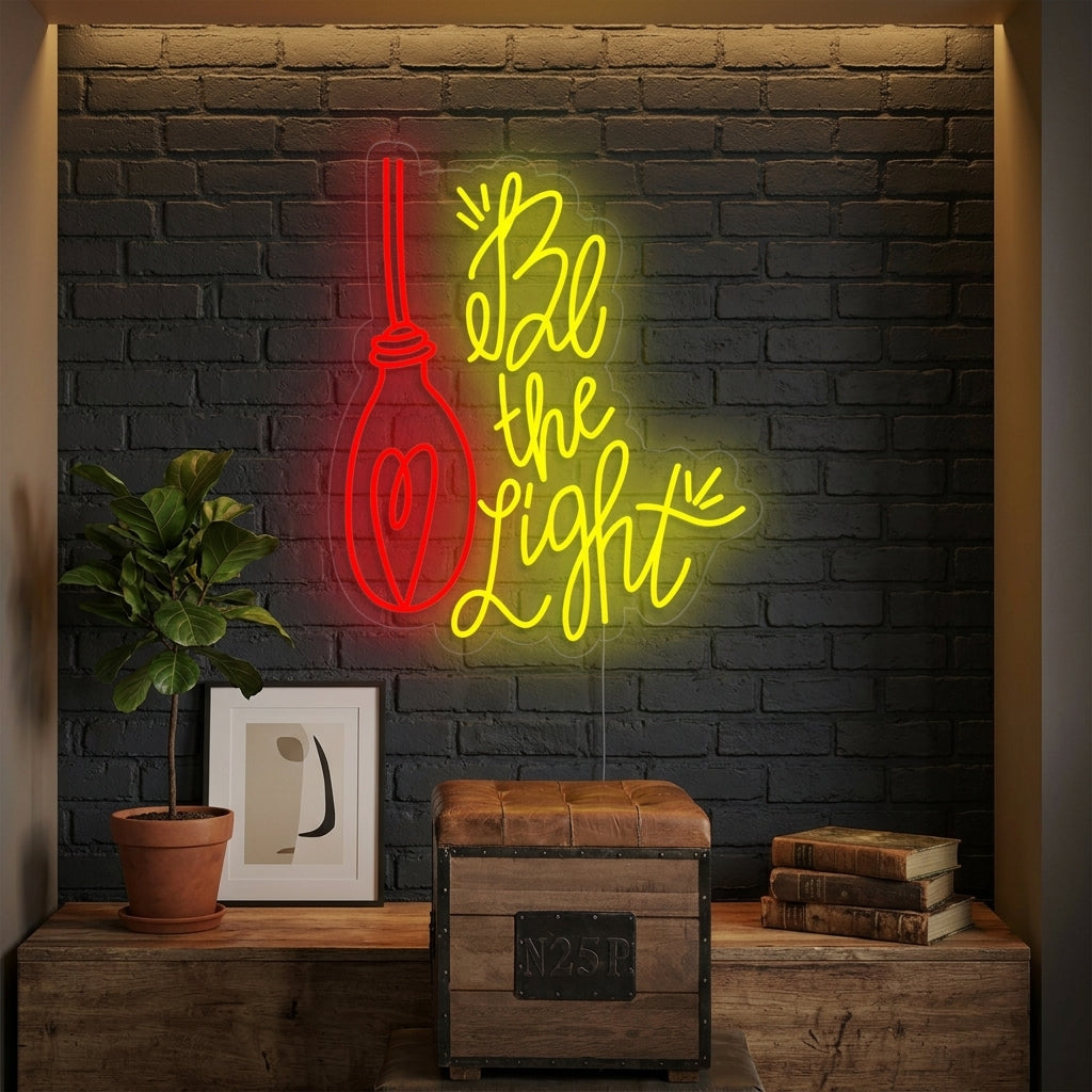 "Be the Light" Insegna al neon