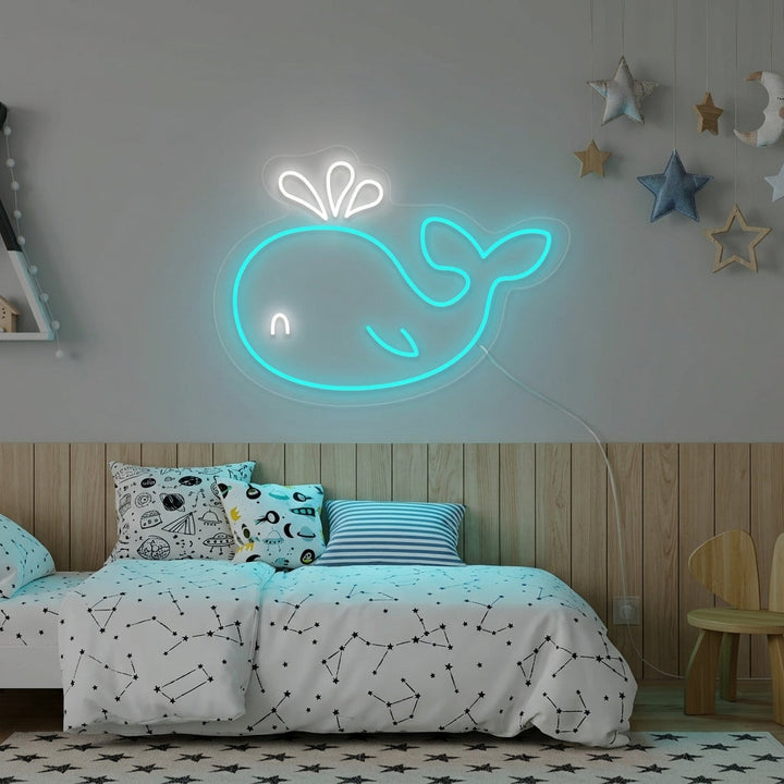 "Delfino, Decorazione Per La Camera Dei Bambini" Insegna al neon