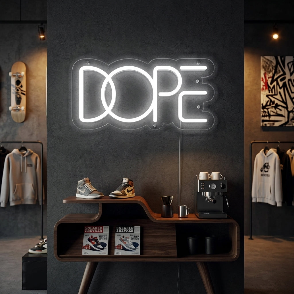 "DOPE" Insegna al neon