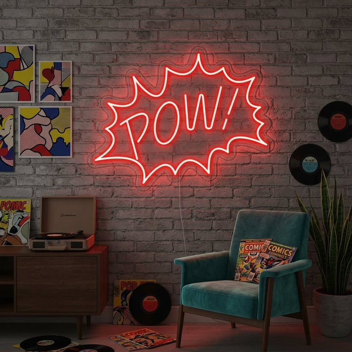 "Pow" Insegna al neon