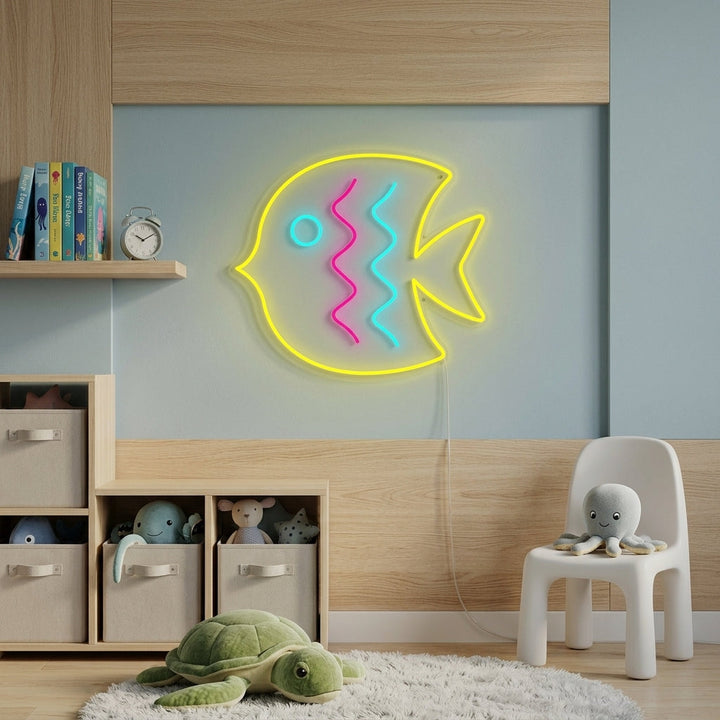 "Pesce Tropicale, Decorazione Camera Dei Bambini" Insegna al neon