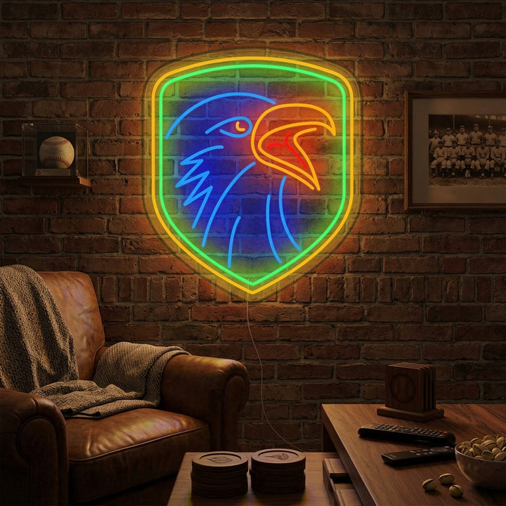 "Aquila Con Scudo" Insegna al neon