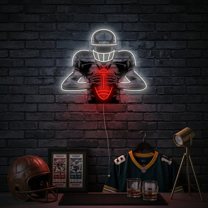 "Giocatore di calcio americano" Insegna al neon